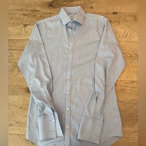 T.M. Lewin Jermyn St London Men's Size L Lt Blue Button down shirt